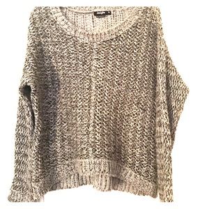 Oversized Gray Knit Sweater